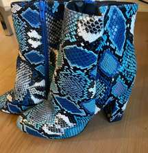 Snake Skin Booties