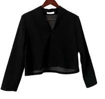 Oak + Fort Black Vneck Sweater Top