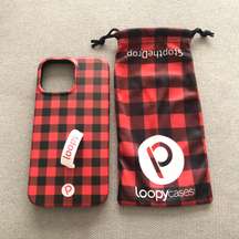 iPhone 13 Pro Max (6.7" Screen)  Case Lefty Red & Black Buffalo Plaid