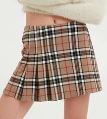 Burberry Print Low Rise Mini Skirt