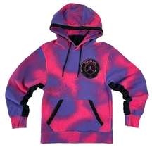 Jordan Brand x Paris Saint-Germain XS Pullover Hoodie Purple Pink Black