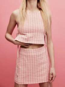 pink houndstooth skort set!