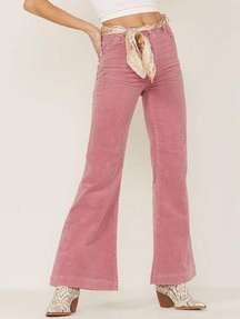 Rolla’s Eastcoast Flare Jeans Corduroy Lilac Pink Size 29
