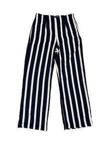 dee elly NWT Navy White Stripe Palazzo Pant Sz S Coastal Grandmother Grandmacore