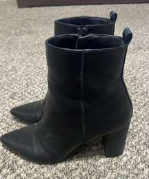 Black Zip-Up Booties