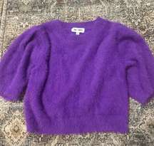 Day + Moon Purple Short Sleeve Sweater