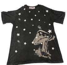 C Bar A Lovestock Ranch by Christian Audigier XXL Stars Mushroom Psychedelic Tee