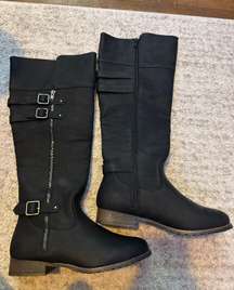 Black Zip-Up Booties