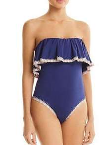 New. Platinum by PilyQ navy swimsuit. Retails $164