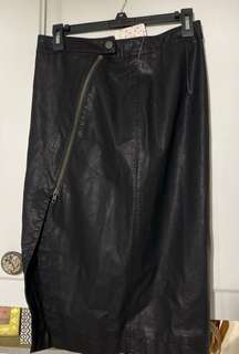 NWT  Faux Leather Skirt Size 4