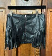 Revolve Leather Skirt