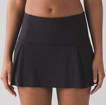 Lululemon Black Lost in Pace Athletic Skirt Skort Pickleball Tennis Size 2 Tall