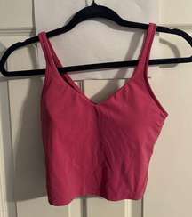 Pink  align tank, size 4