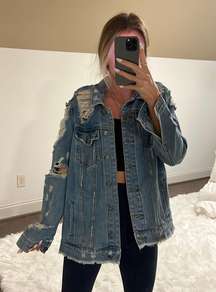 Distressed Denim Jacket