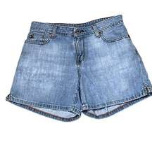 Polo Jeans Ralph Lauren Denim Shorts Size 4 Saturday Short 100% Cotton 4.5" In