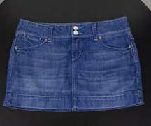 Y2K Low Rise Denim American Eagle Mini Skirt