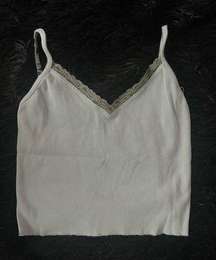 SAGE GREEN BRANDY MELVILLE CROPPED TANK TOP