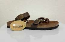 Footbeds Cross Sandal with buckle Women’s Size 11. NEW WITH BOX.