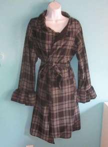 Ngozika Okeke Loungewear Plaid Robe OS