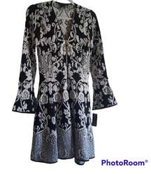 Inc International Concepts Floral Zip-Up Sweater Dress 