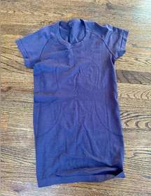 Lululemon Womens short sleeve swiftly size 4 Purple in Pristine Condition