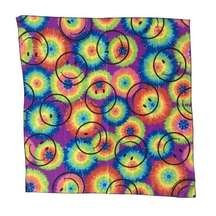 Vintage Smiley Face Tie Dye Handkerchief