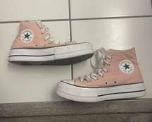 Converse Pink Platform Shoes