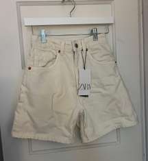 White Denim Shorts