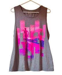 Xersion Women’s Sleeveless Workout Graphic Tank Sz M