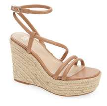 BP Women’s Cohan Tan Espadrille Platform Wedge
Sandals Size 8