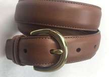 Coach Brown Leather Belt Size Medium 8400 in British Tan Solid Brass Buckle