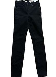 Pilcro Black high rise denim legging jeans sz 26 NEW