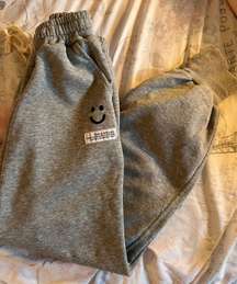 Gray Sweats With A Design On The Side 