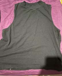 black cut off work out tank 