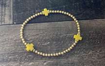 Yellow Cross Bracelet