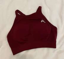 Sports Bra In Color Deep Red