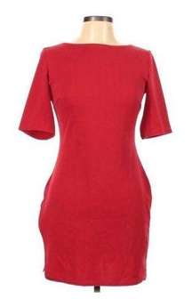 Boohoo red stretchy dress 10