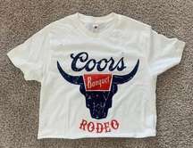 Coors Banquet Rodeo Crop Top