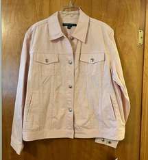 Lauren Jeans Co Lauren Ralph Lauren Denim Jacket Bashful Pink Trucker Vintage 2X