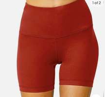 Yogalicois  Red Bike Shorts