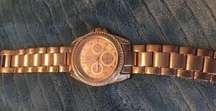 NY & co rose gold watch with rhinestones face