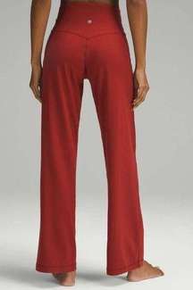 Wide Leg High Rise Pant 31” Terra Orange Size 4 NWT