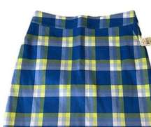 Izod Golf Skirt Skort Plaid Bright Colorful Pockets Undershorts Women’s size 4