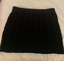 Edikted black knit mini skirt