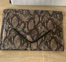 BCBG generation charcoal animal print handbag Clutch bag party