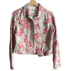 polo jeans Y2k hibiscus denim jacket