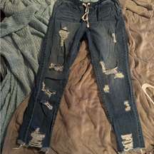 jeans w/ drawstring waist