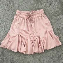 Light Pink Skirt With Ruffles Size Small