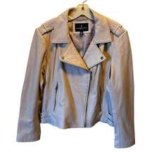 London Fog Soft Leather Biker Jacket