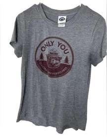 Jerry Leigh Women’s Smokey Bear Only You Grey T-Shirt National Parks Size Small